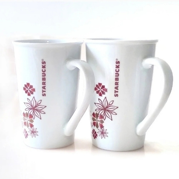 Starbucks 2013 Holiday Mugs Christmas Snowflake MCM - Picture 8 of 9